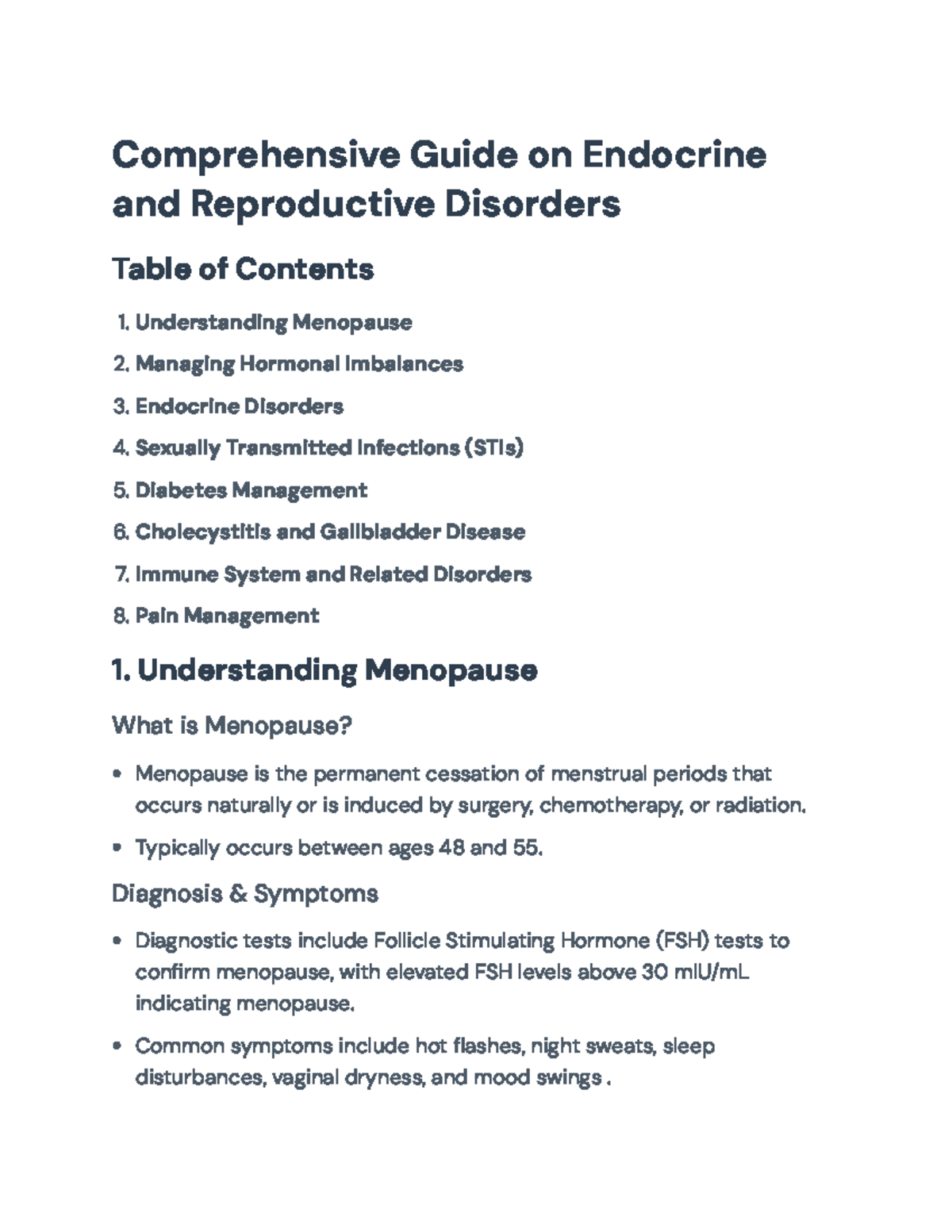 Comprehensive Guide on Endocrine and Reproductive Disorders - Immune ...