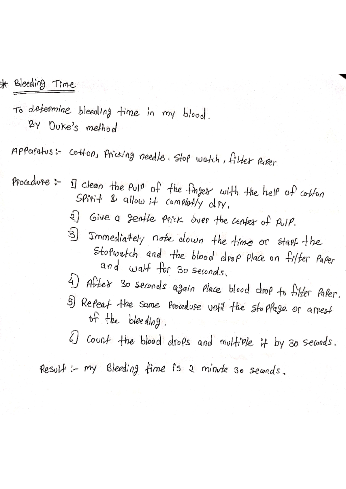 Doc Scanner 10-Jan-2025 9-37 pm - Bleeding Time To determine bleeding ...