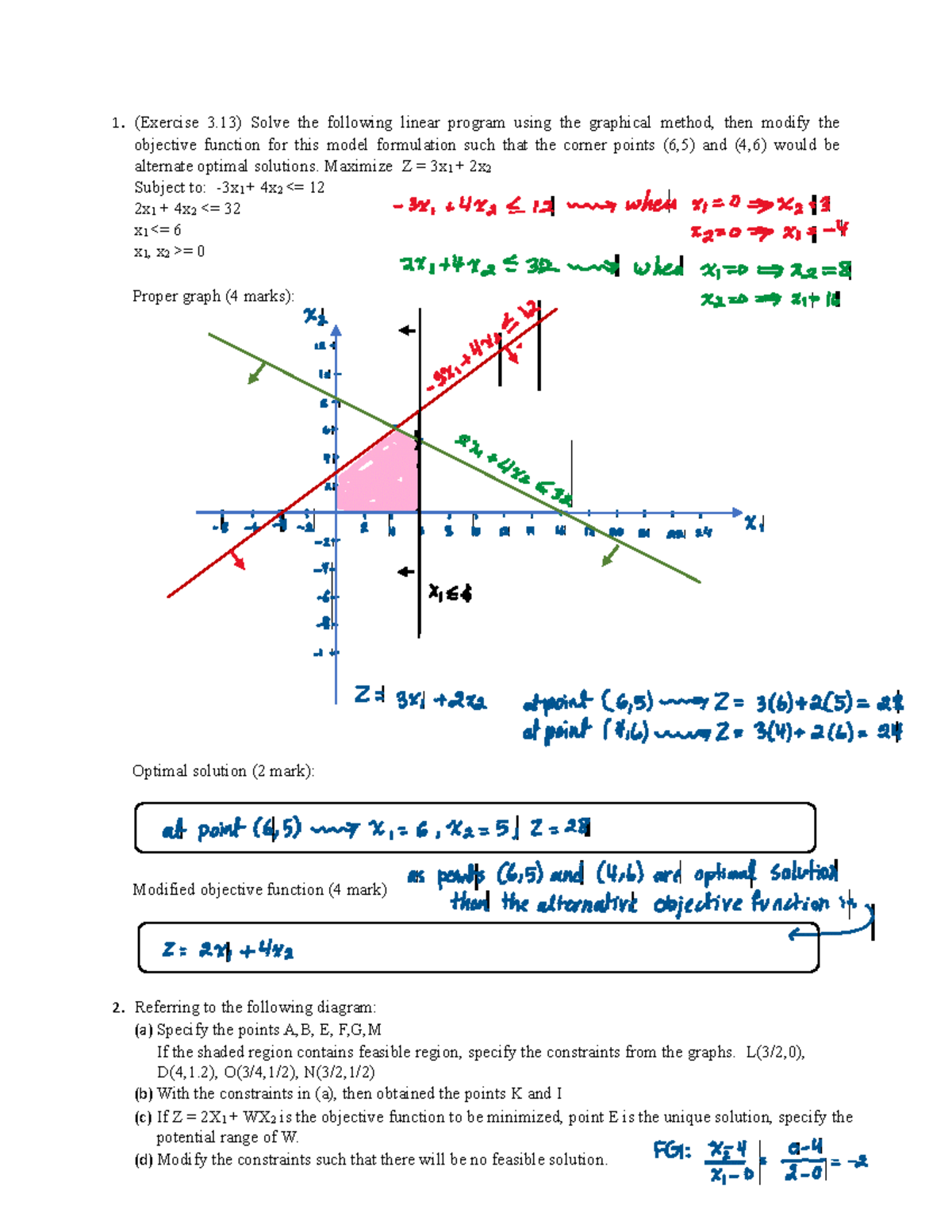 BLDG 341 Linear Programming Assignment 1: Problems & Solutions - Studocu
