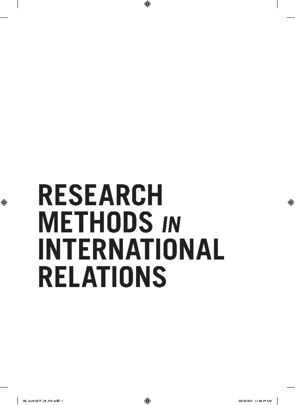 Research Methods in International Relations (IR) - 2nd Edition Overview ...