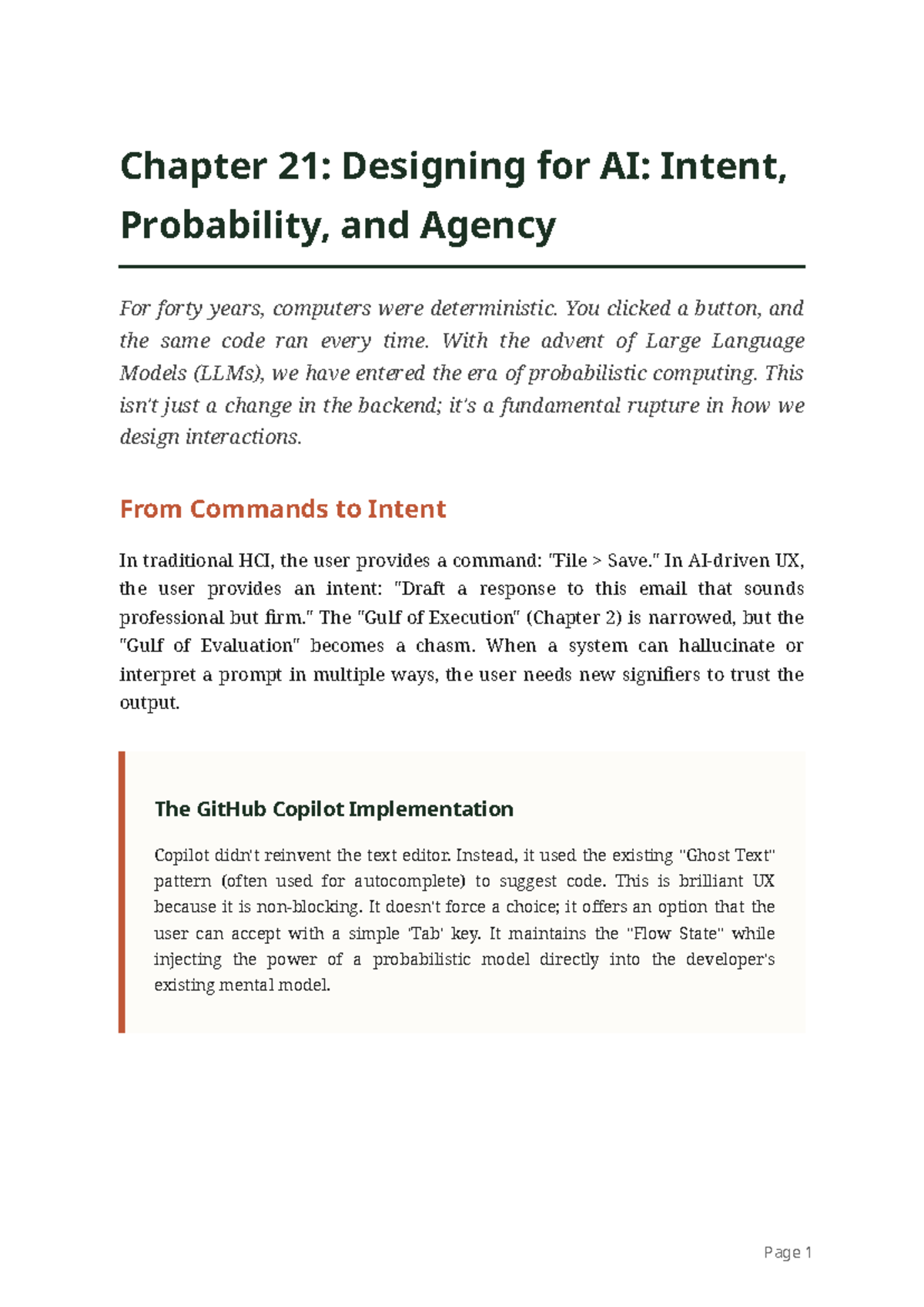 Chapter 21: Designing for AI - Intent, Probability & Agency Insights ...