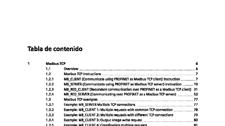 Modbus TCP Instructions Overview and Examples (Course Code: Aaa) - Studocu