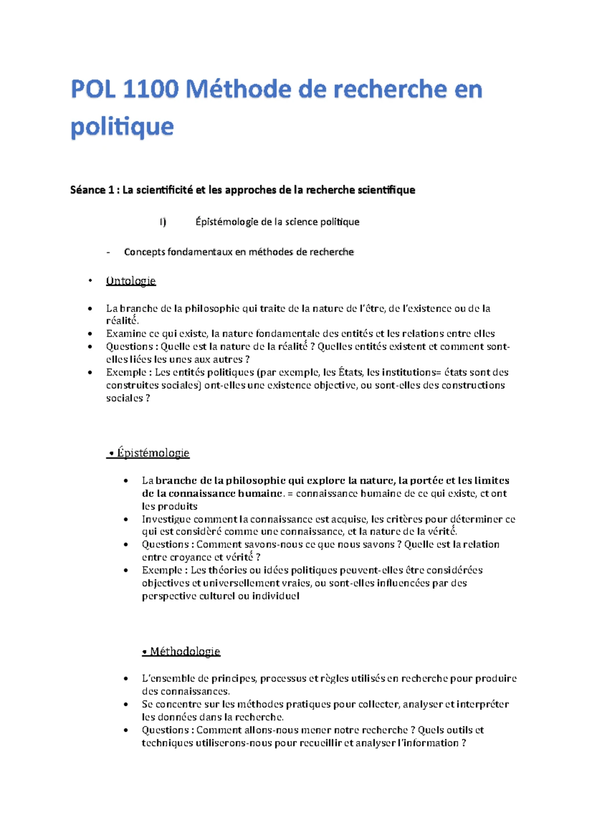 Grille de correction - Travail Final - POL 1100: Analyse et Évaluation ...