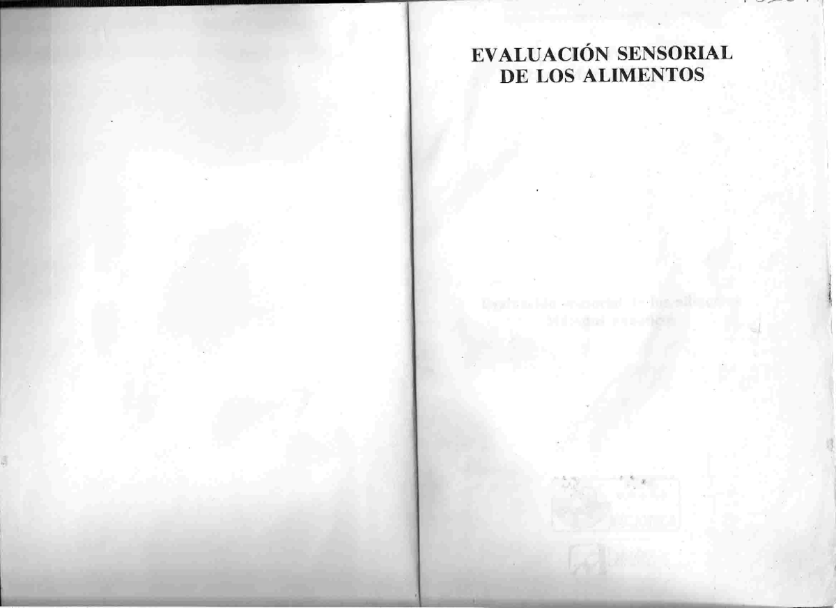 Evaluacion Sensorial De Los Alimentos Pedrero