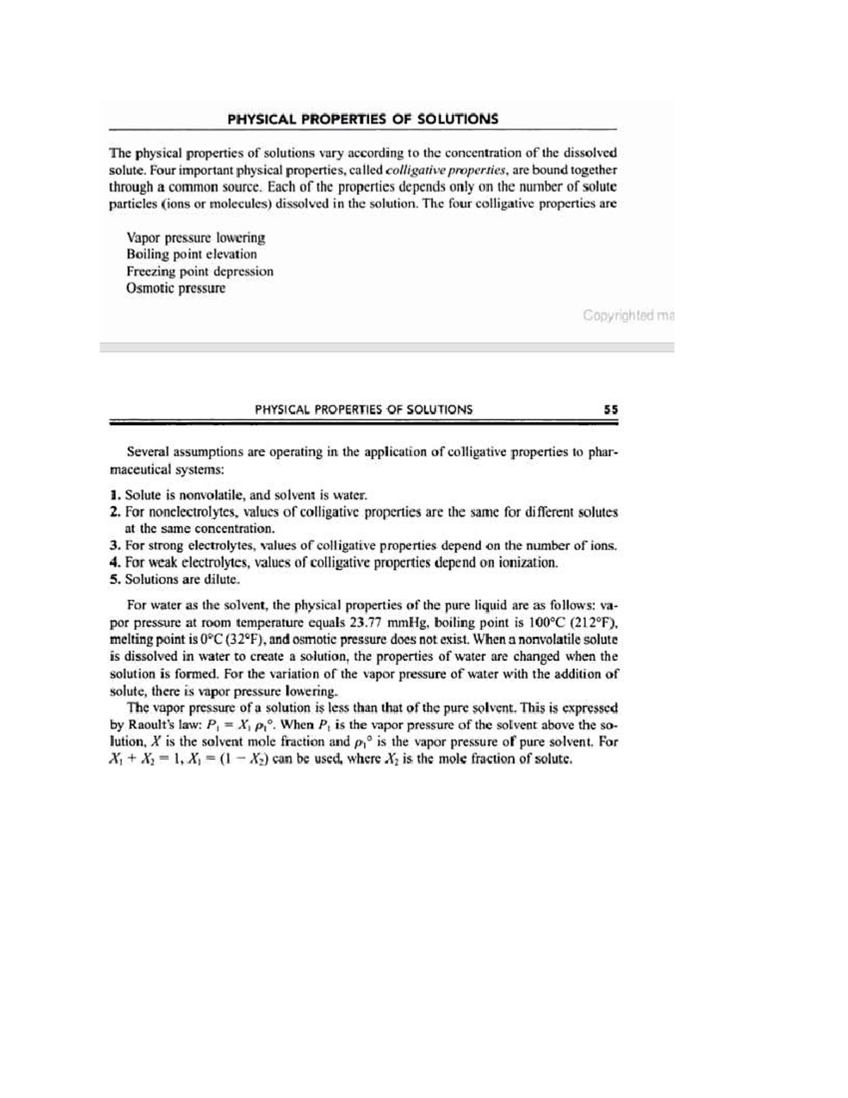 PHYSICAL PROPERTIES OF SOLUTIONS: COLLIGATIVE PROPERTIES EXPLAINED ...