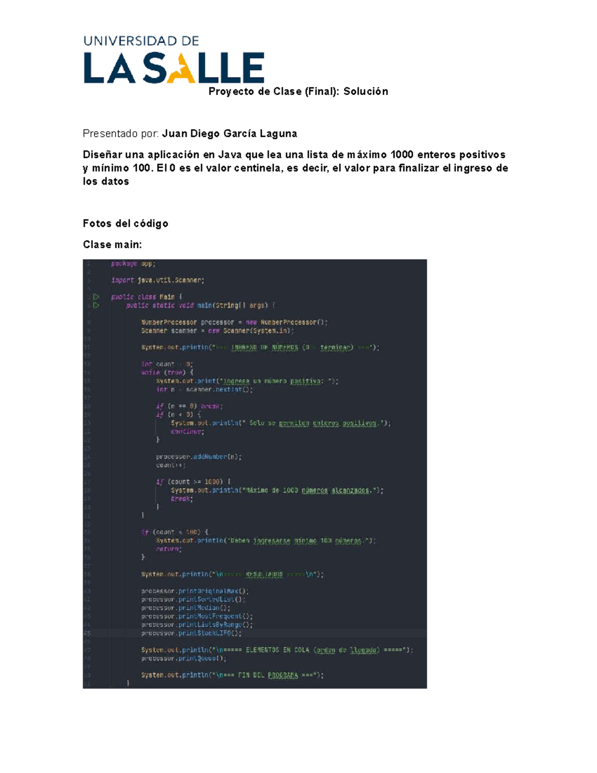Proyecto de Clase L - dadasda - analisis y desarrollo de software ...