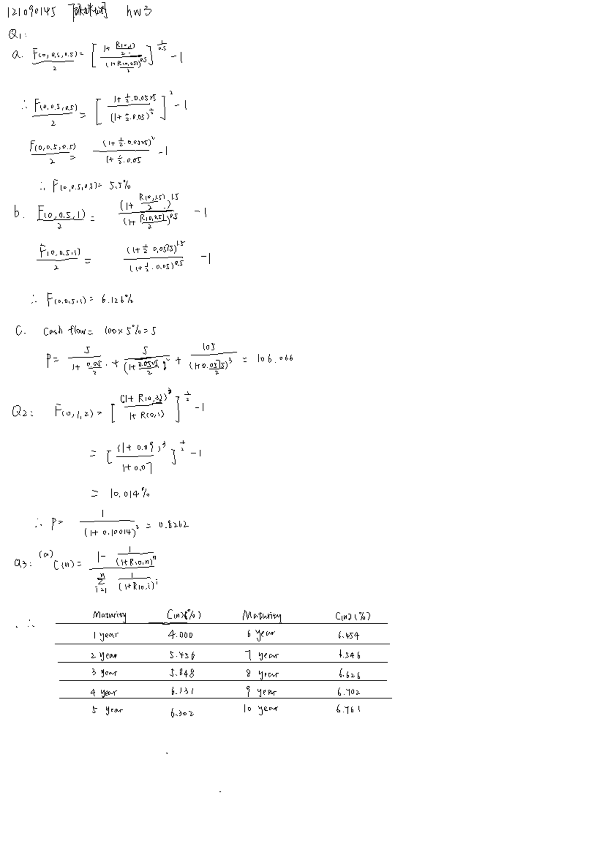 Hw 3 - Financial Mathematics Questions and Solutions - Studocu