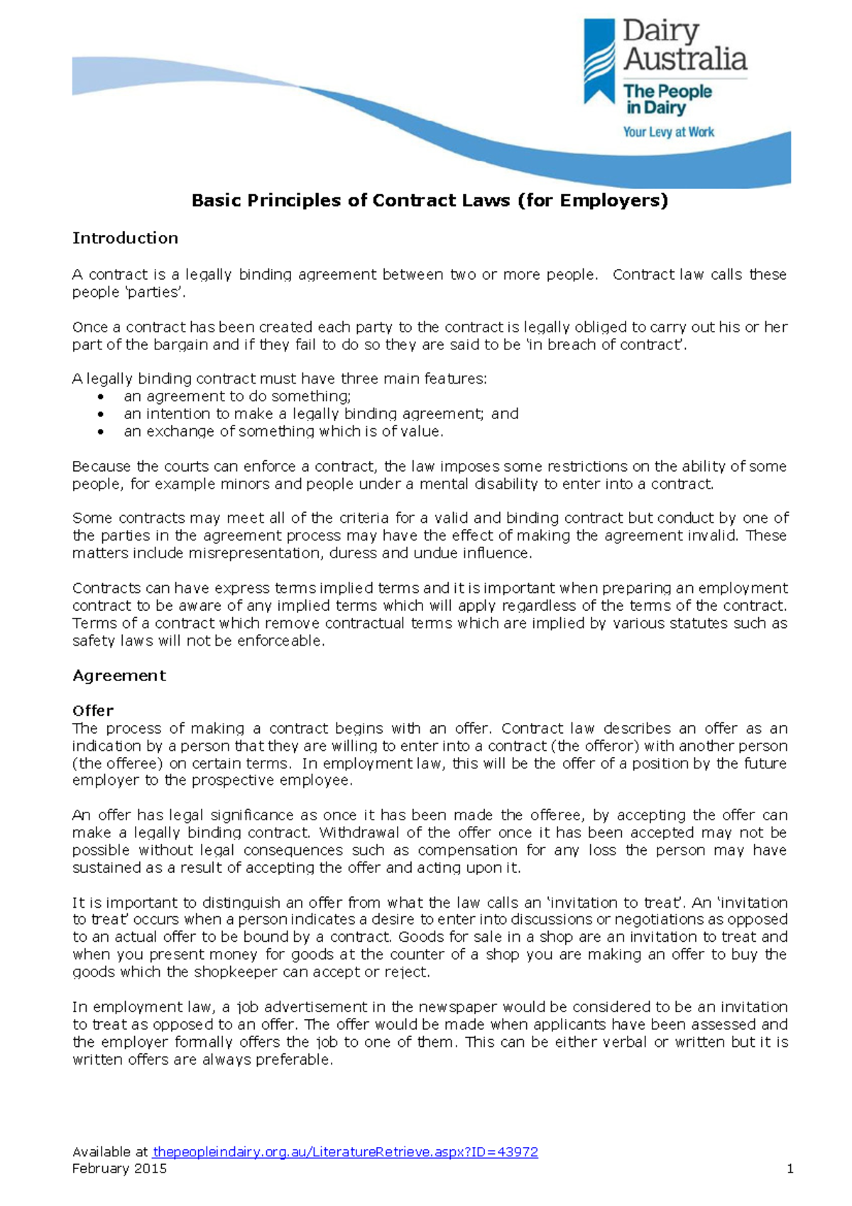 Basic Principles Contract Law Feb 2015 - Basic Principles of Contract ...