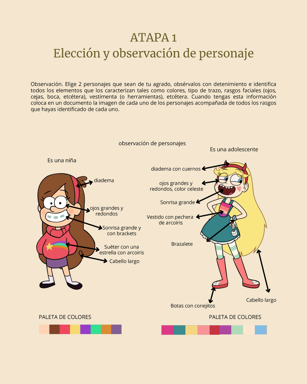 ATAPA 1: Observación y Análisis de Personajes en Ilustración - Studocu