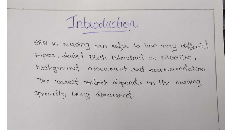 Assignment 2 - CHN: Understanding Skilled Birth Attendants in Nursing ...