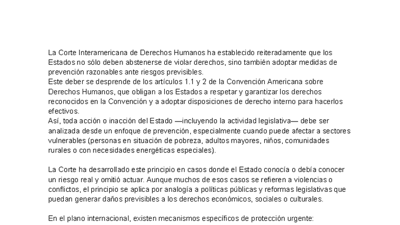 La Corte Interamericana y el Deber de Prevención de Derechos Humanos ...