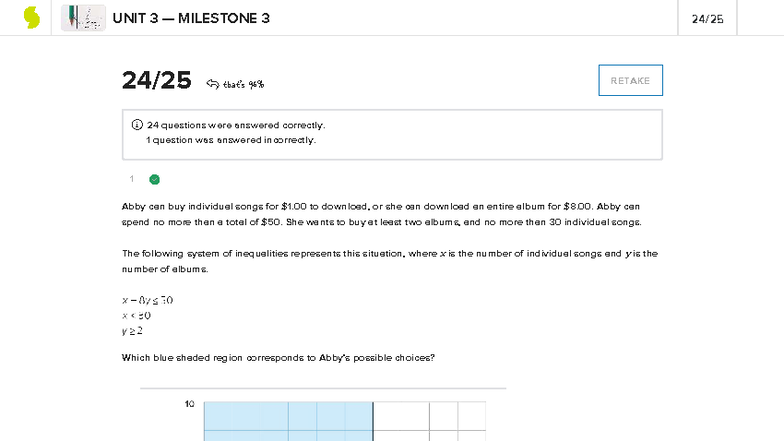 Unit 3 Milestone 3 - MATH1001/SOPH-0001 - College Algebra Solutions ...