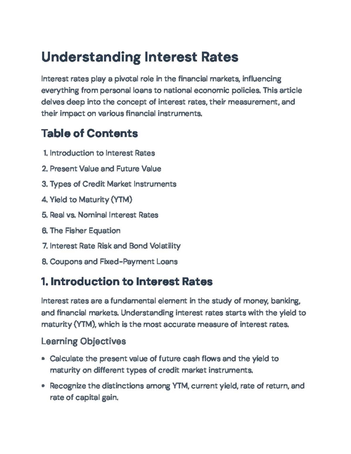 Understanding Interest Rates: Impact, Types, and Calculations ...