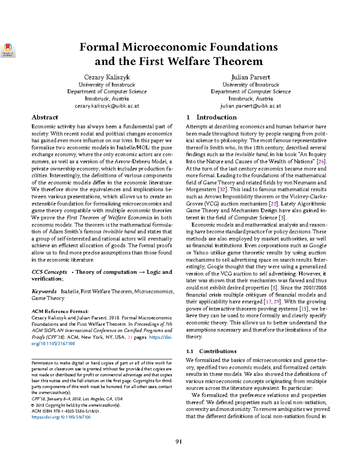 PL4094 Formal Microeconomic Foundations & First Welfare Theorem - Studocu