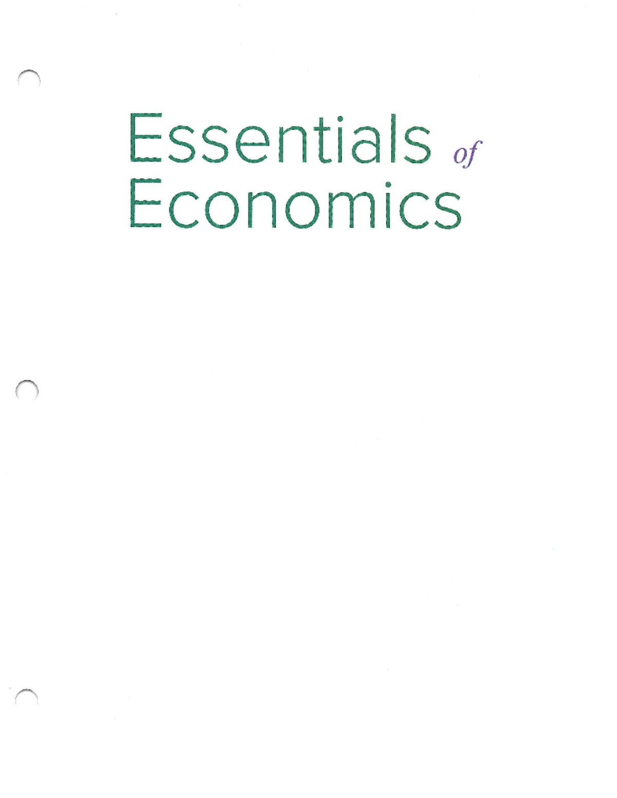 Final Exam Study Guide for ECO101 - Chapter 1: The Challenge of ...