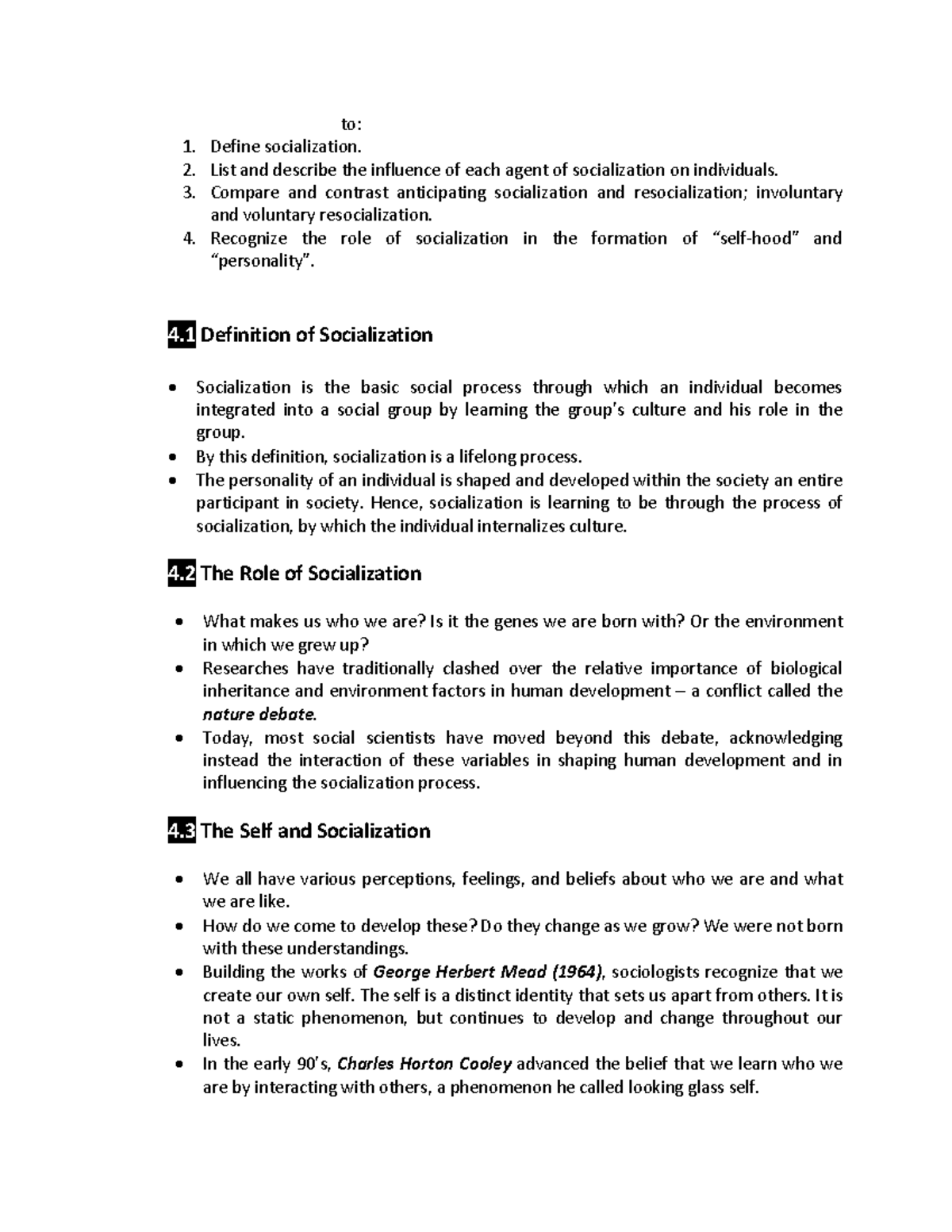 SOC 101 Final Exam Notes: Understanding Socialization Processes - Studocu