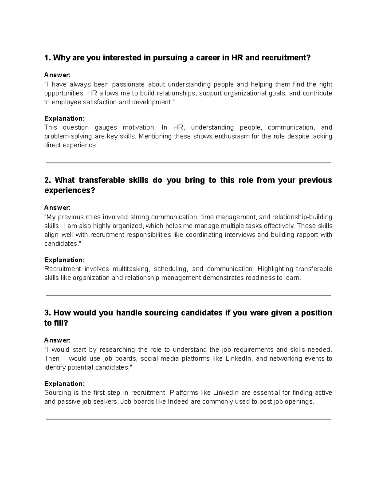 Emi Script - Interview Proceedings - 1. Why are you interested in ...
