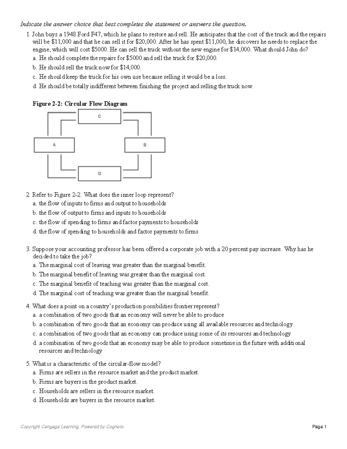 Introduction Practice Questions for Economics 101 - Studocu