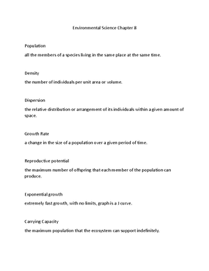 Personal Impacts Lab - Answers for a lab done in environmental science ...