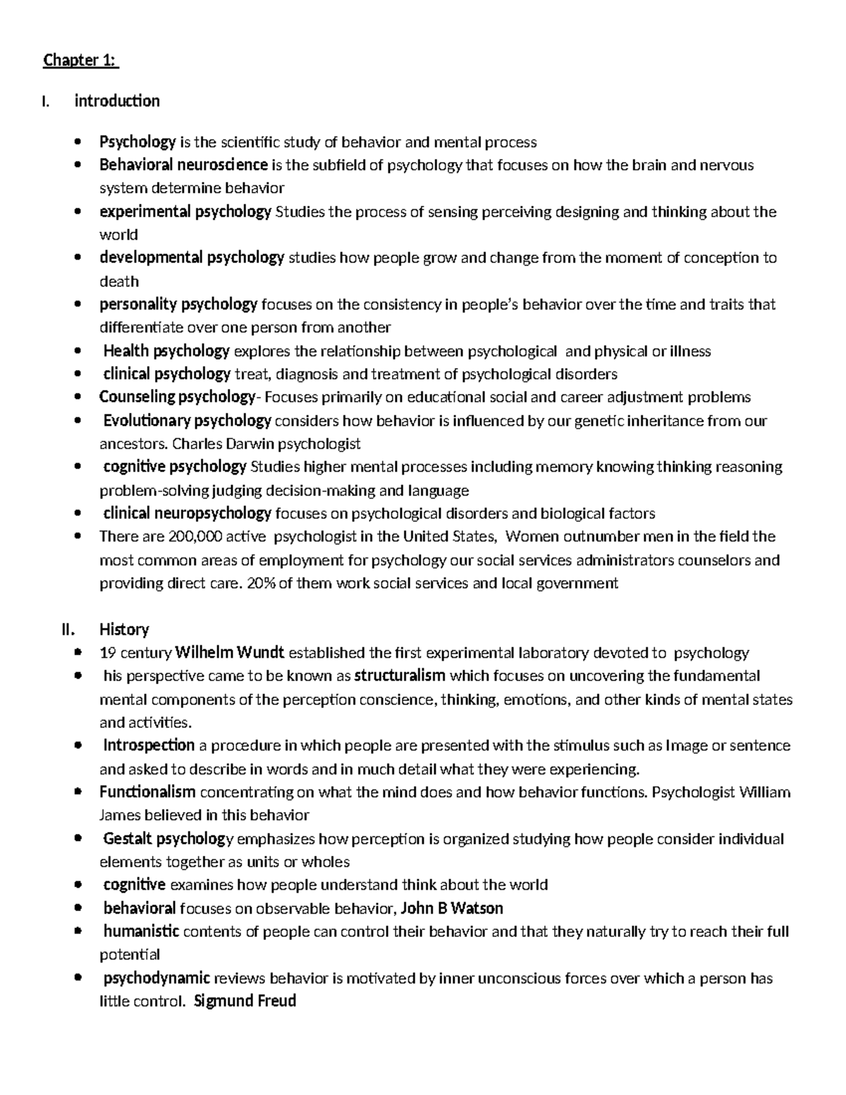 Psych 101: Chapter 1 - Introduction to Psychology and Key Concepts ...