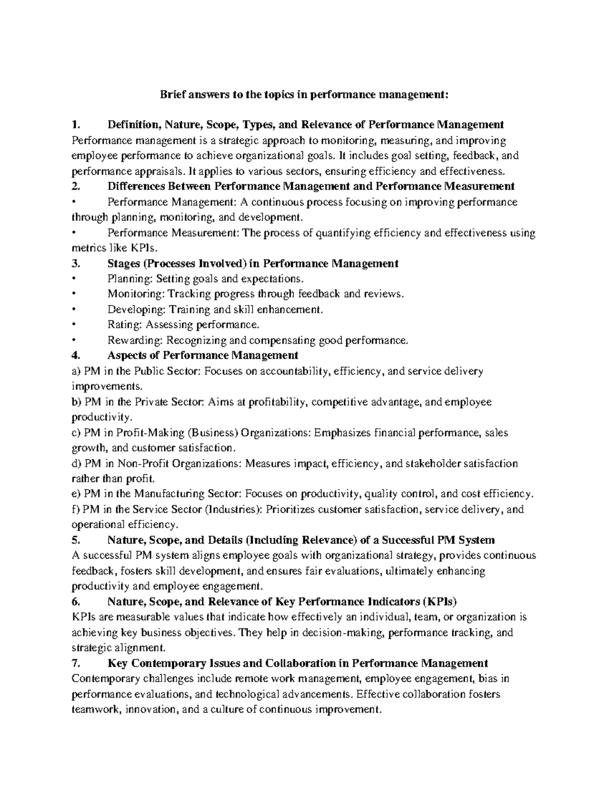 Advanced Performance Management (APM) Study Notes and Insights - Studocu
