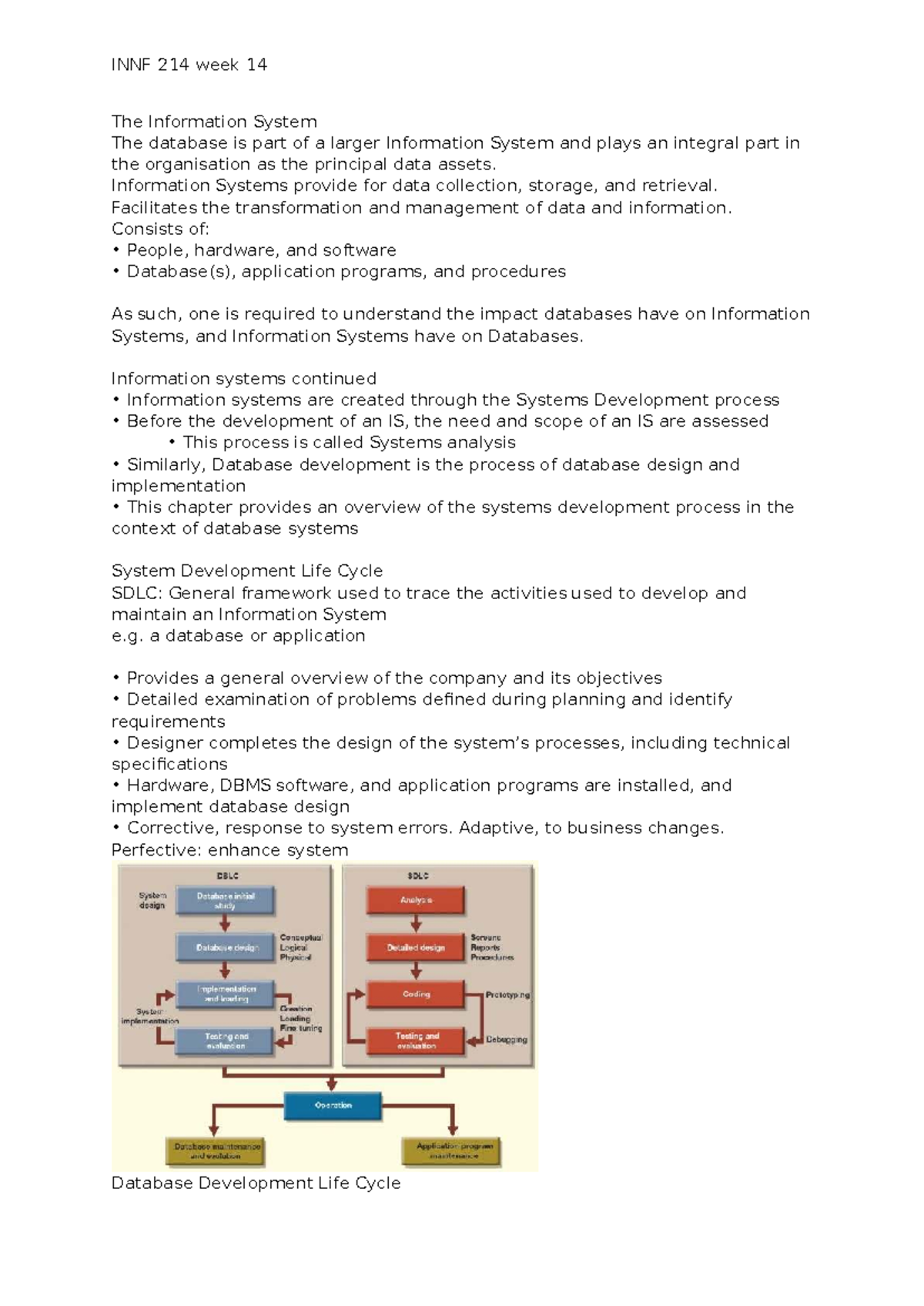 INNF 214 Week 14 Notes: Overview of Information Systems & Databases ...