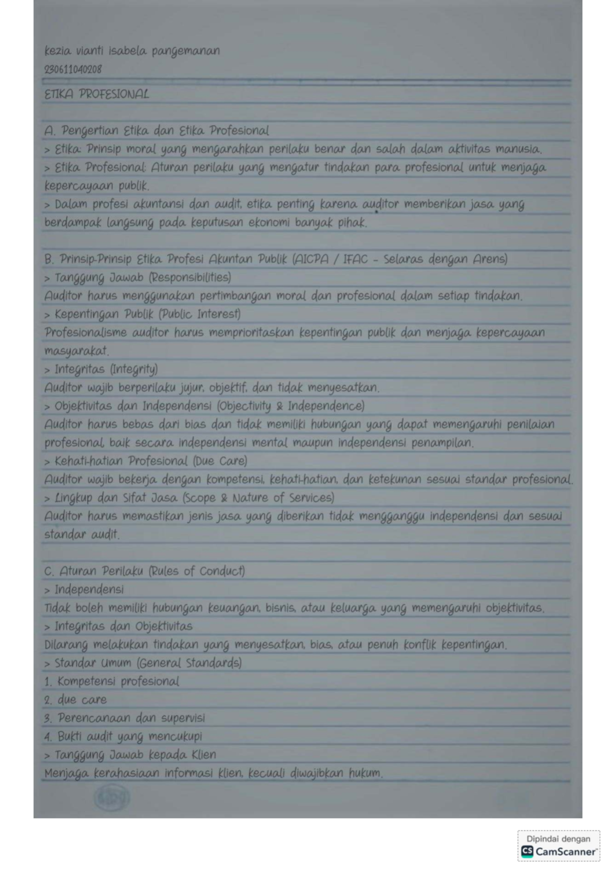 Tugas audit 2 RPS 15 - iya - Praktek Audit - Dipindai dengan '8 ...
