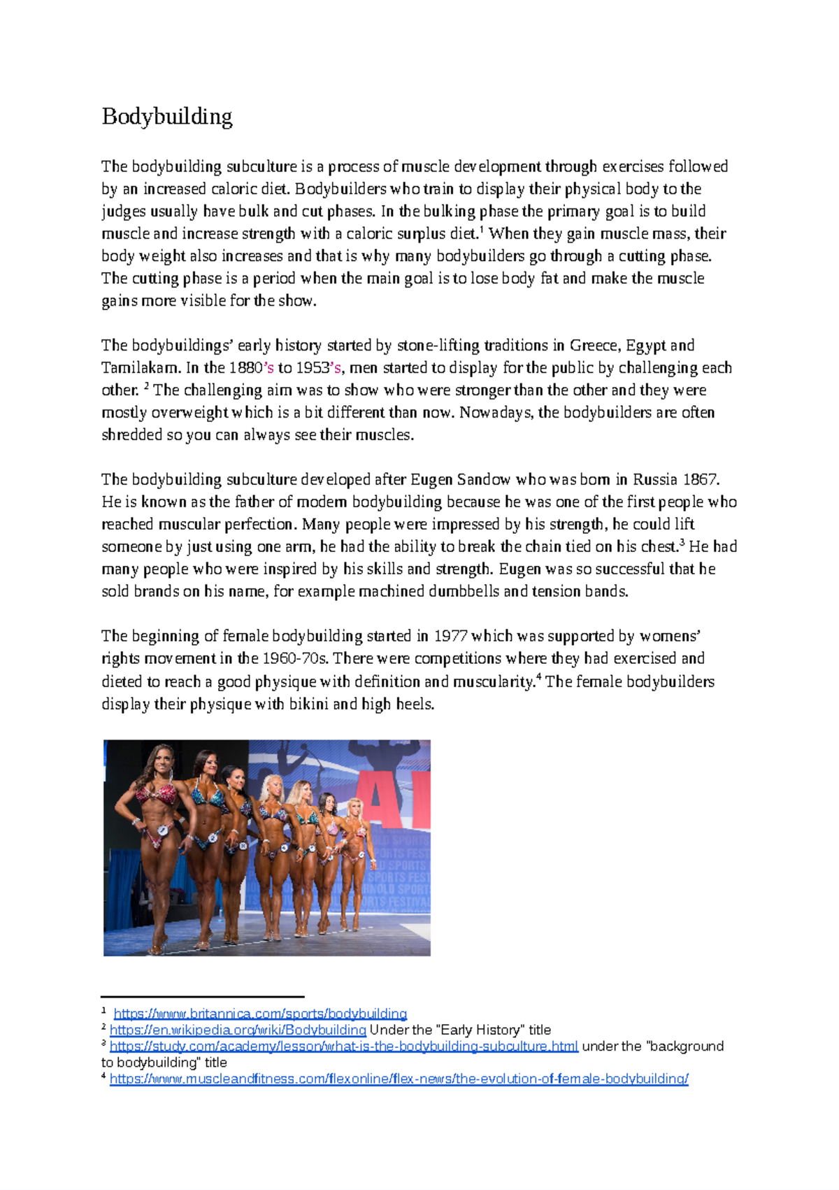 Bodybuilding Subculture: History, Practices, and Terminology Insights ...