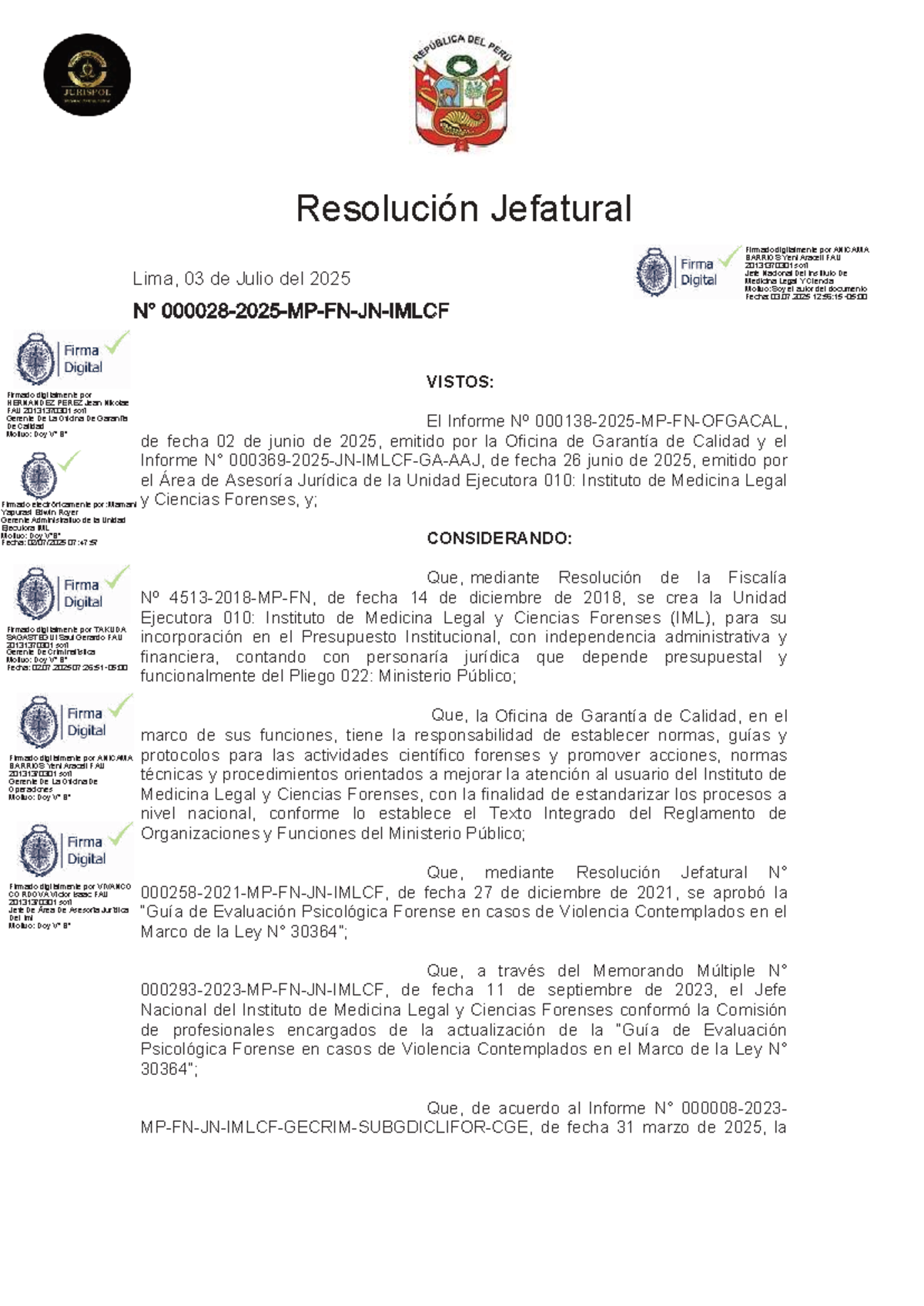 Guía Metodológica para la Evaluación Psicológica Forense en Casos de ...