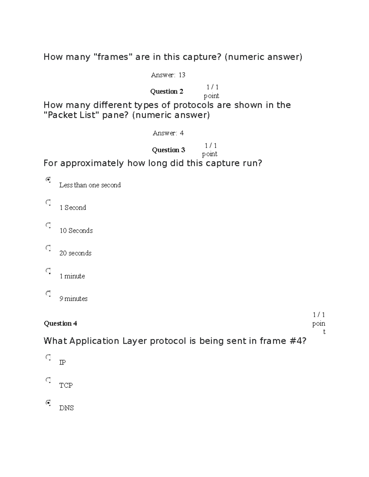 POST-LAB QUIZ 3 - NETWORK PROTOCOLS AND OSI LAYERS - Studocu