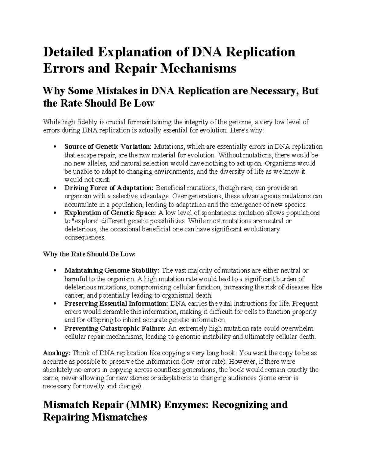 DNA Damage and Repair Mechanisms: Understanding Key Processes and ...