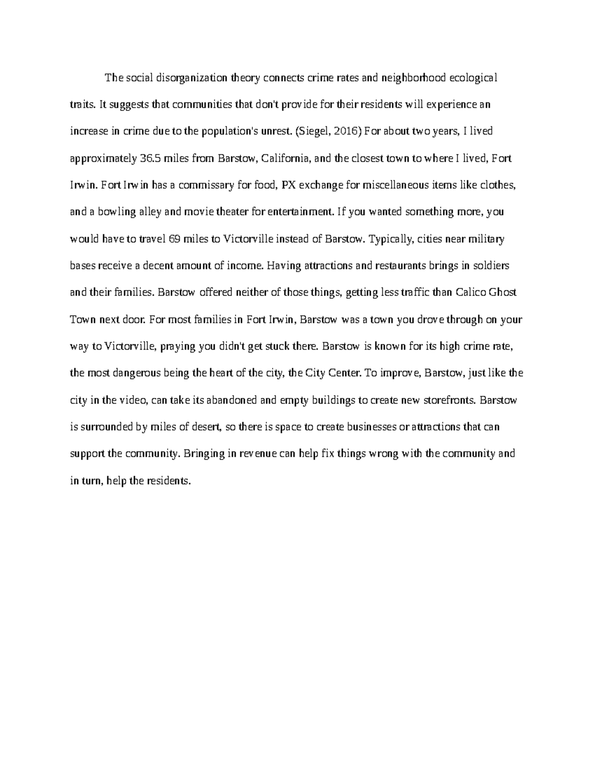Social Structure Theories - The social disorganization theory connects ...