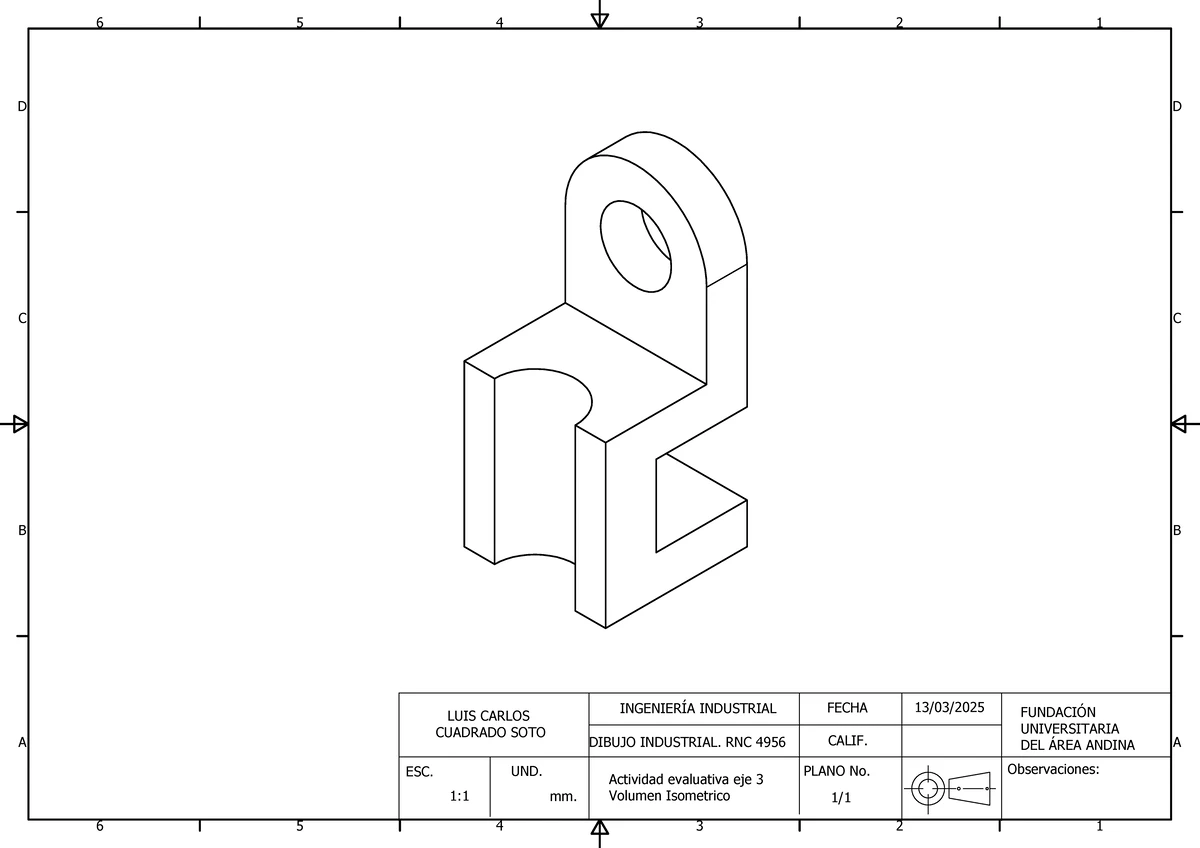 Eje3 dibujo industrial - plancha 3 - Dibujo Industrial - LUIS MORALES ...