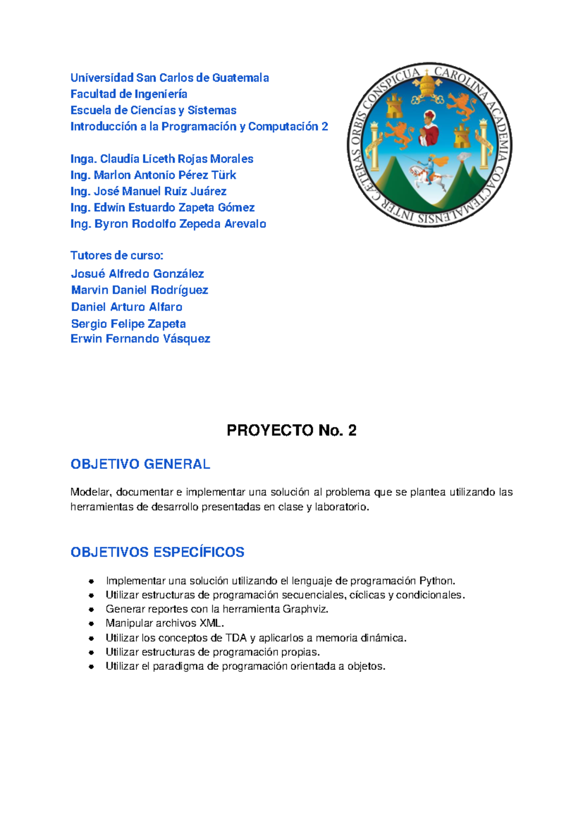 [IPC2] Proyecto 2: Envío de Mensajes Encriptados con Drones 2S2023 ...