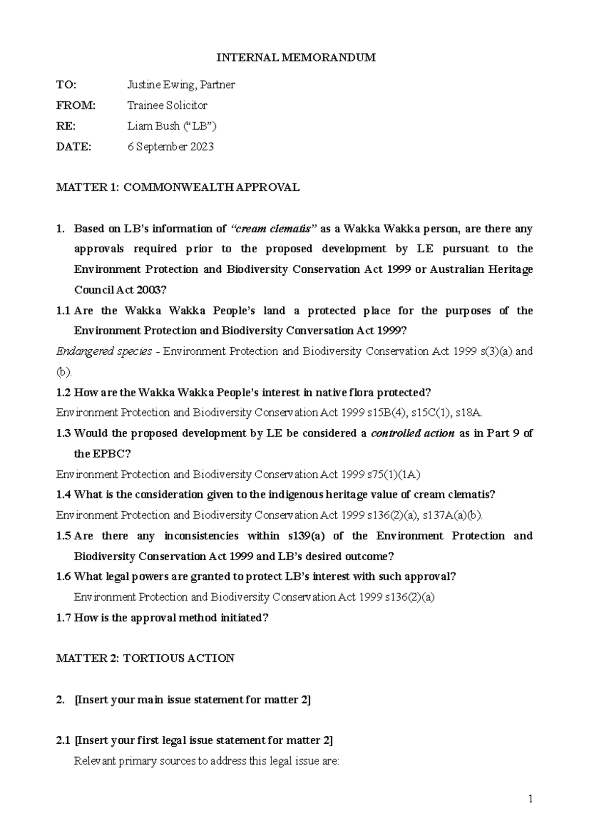 LLH201 Sem 1 2025 Assessment 1 Career Plan General Feedback - Studocu