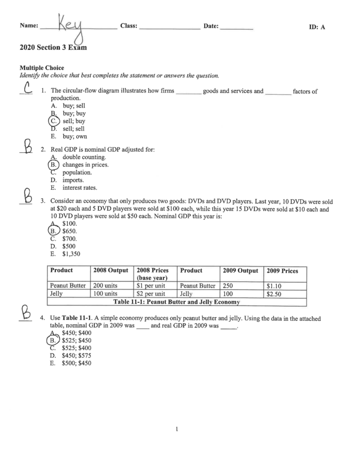 2020 Section 3 Exam Answers: Multiple Choice Questions - Studocu
