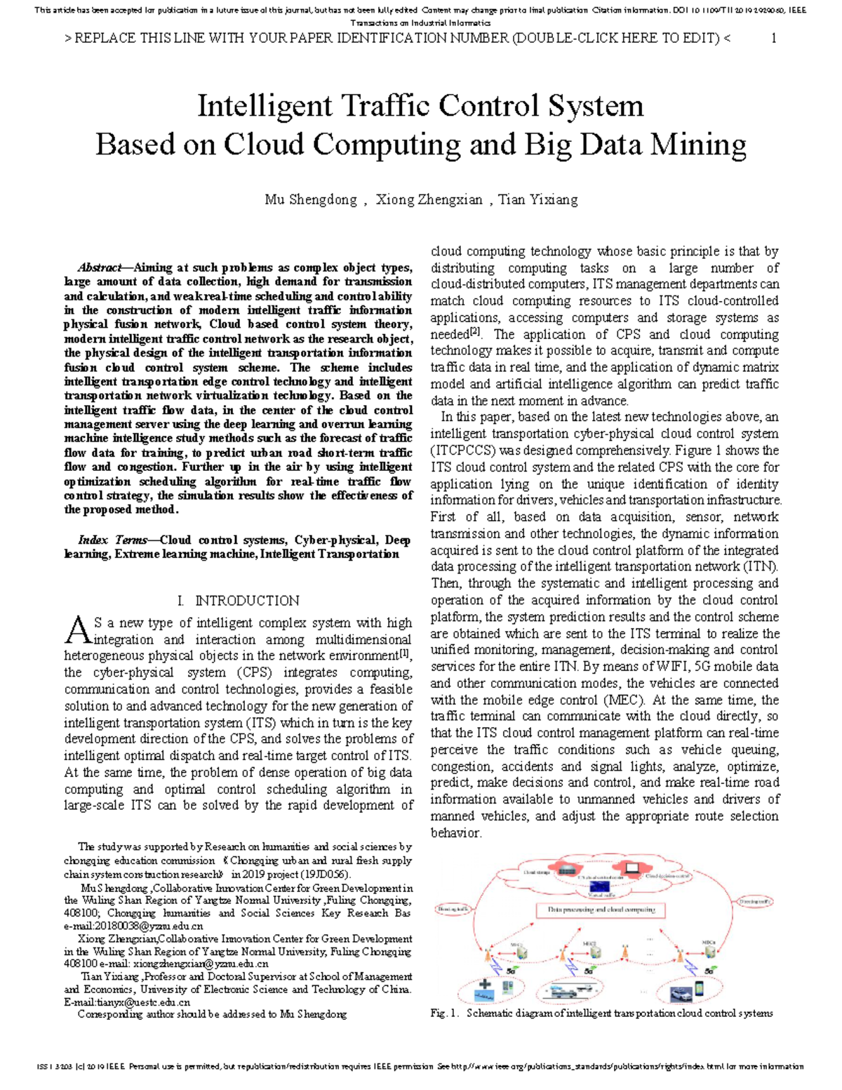 7. Intelligent Traffic Control System Based on Cloud Computing and Big ...
