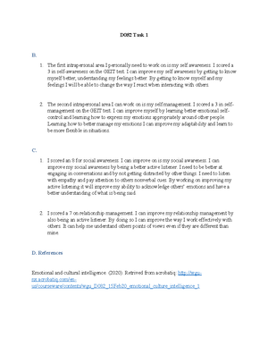 Cidney's D082 Task 2 - WGU's D082 Task 2 - Name: Cidney Bowden Student ...