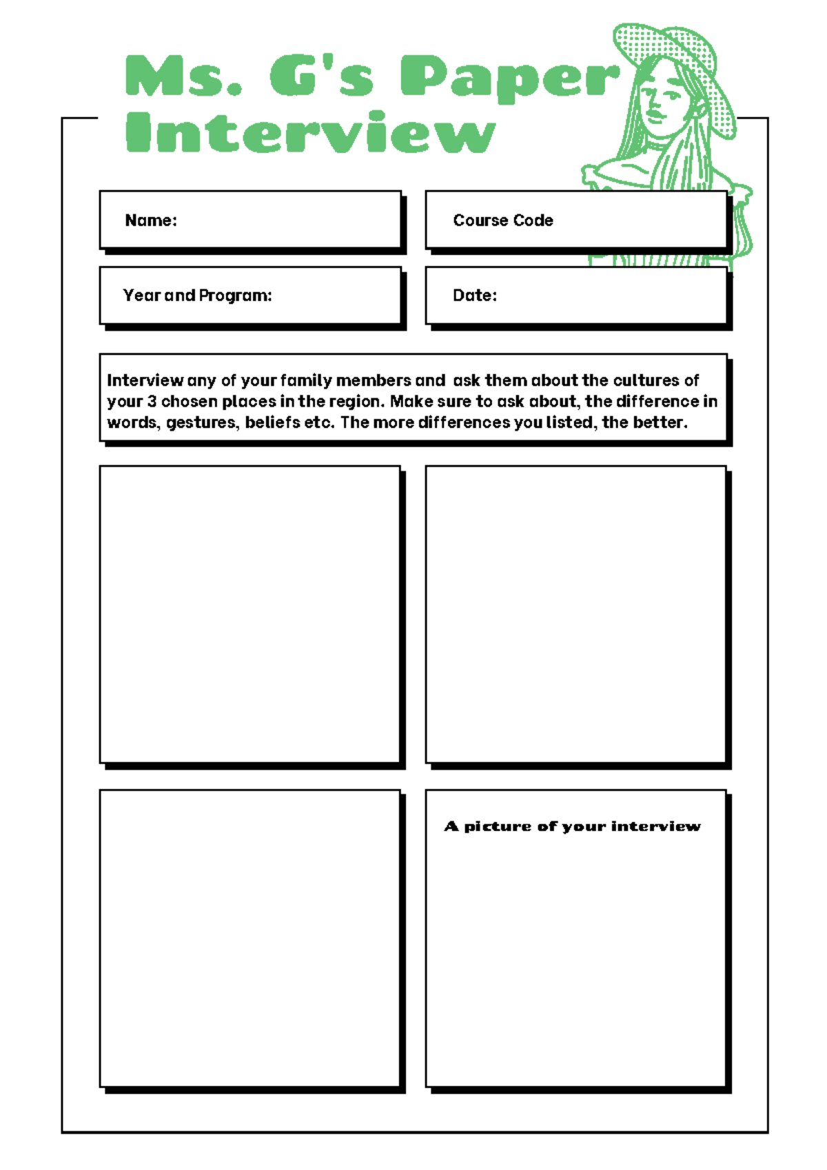 Paper+Interview - sample assignment - Marketing Management - Name: Year ...