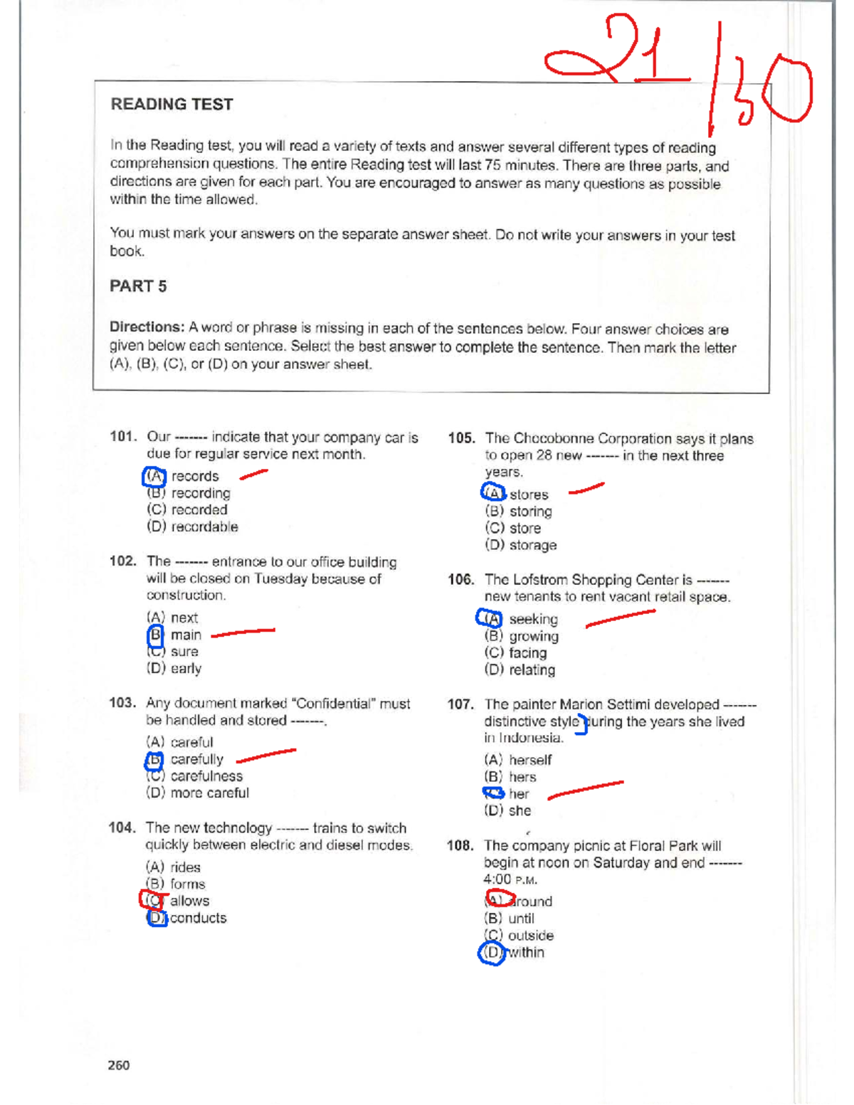 Aura English 23 - Reading Test Preparation Guide - Studocu