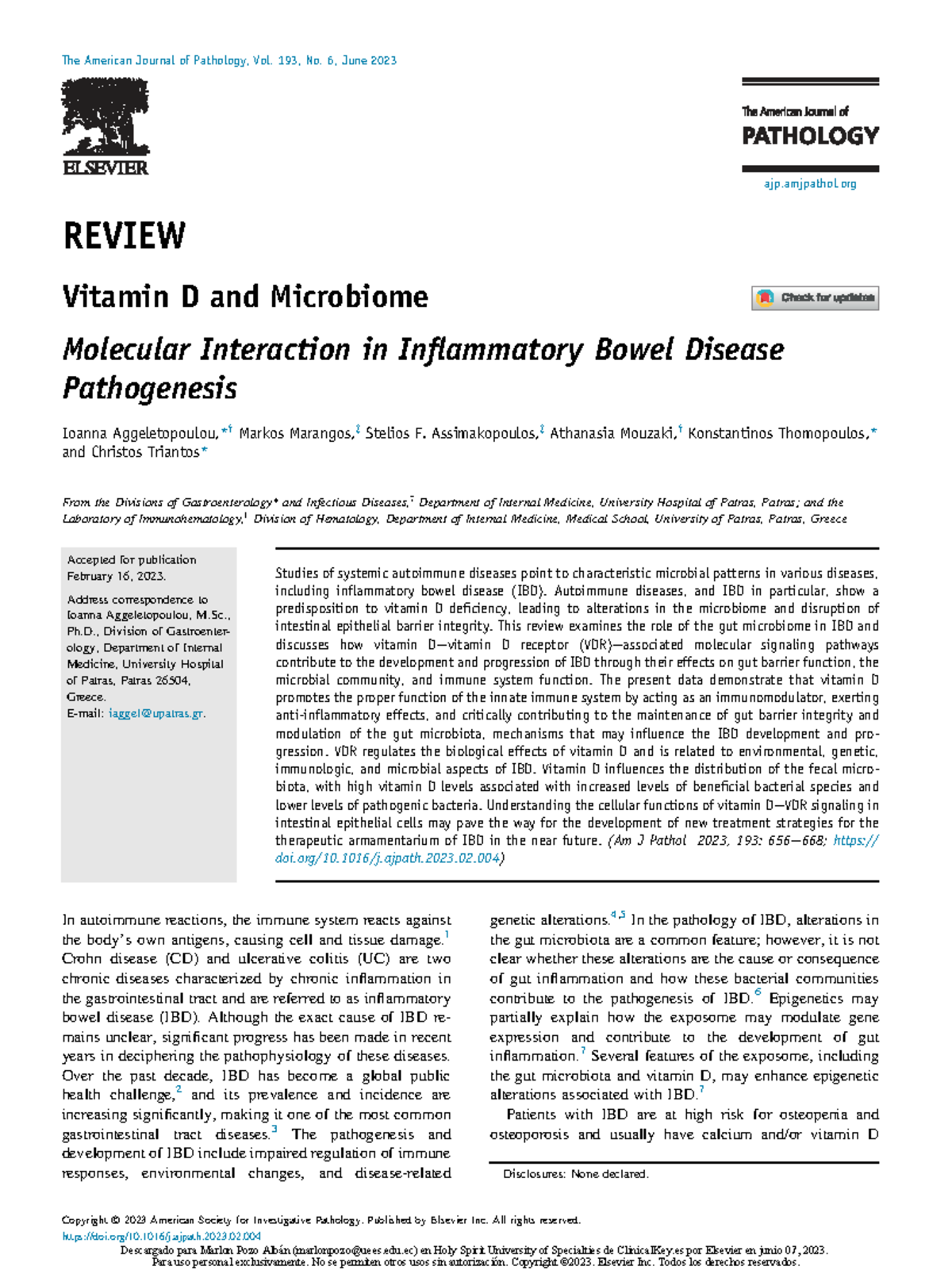 Vitamin D and Gut Microbiome Interactions in IBD Pathogenesis: A Review ...