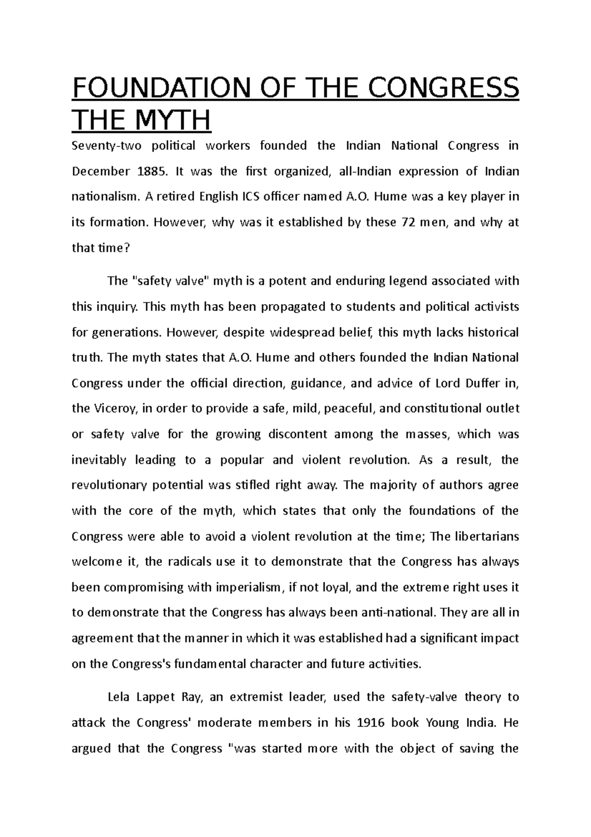 Notes ON THE Revolt OF 1857 - The REVOLT OF 1857 The second half of the ...