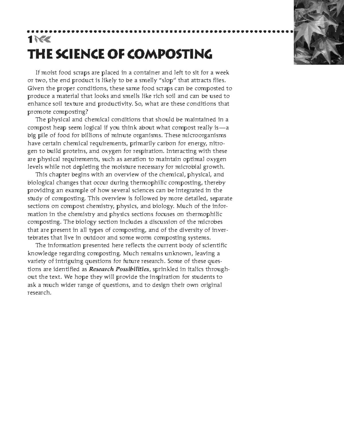 Chapter 1 - The Science of Composting: Understanding Thermophilic ...