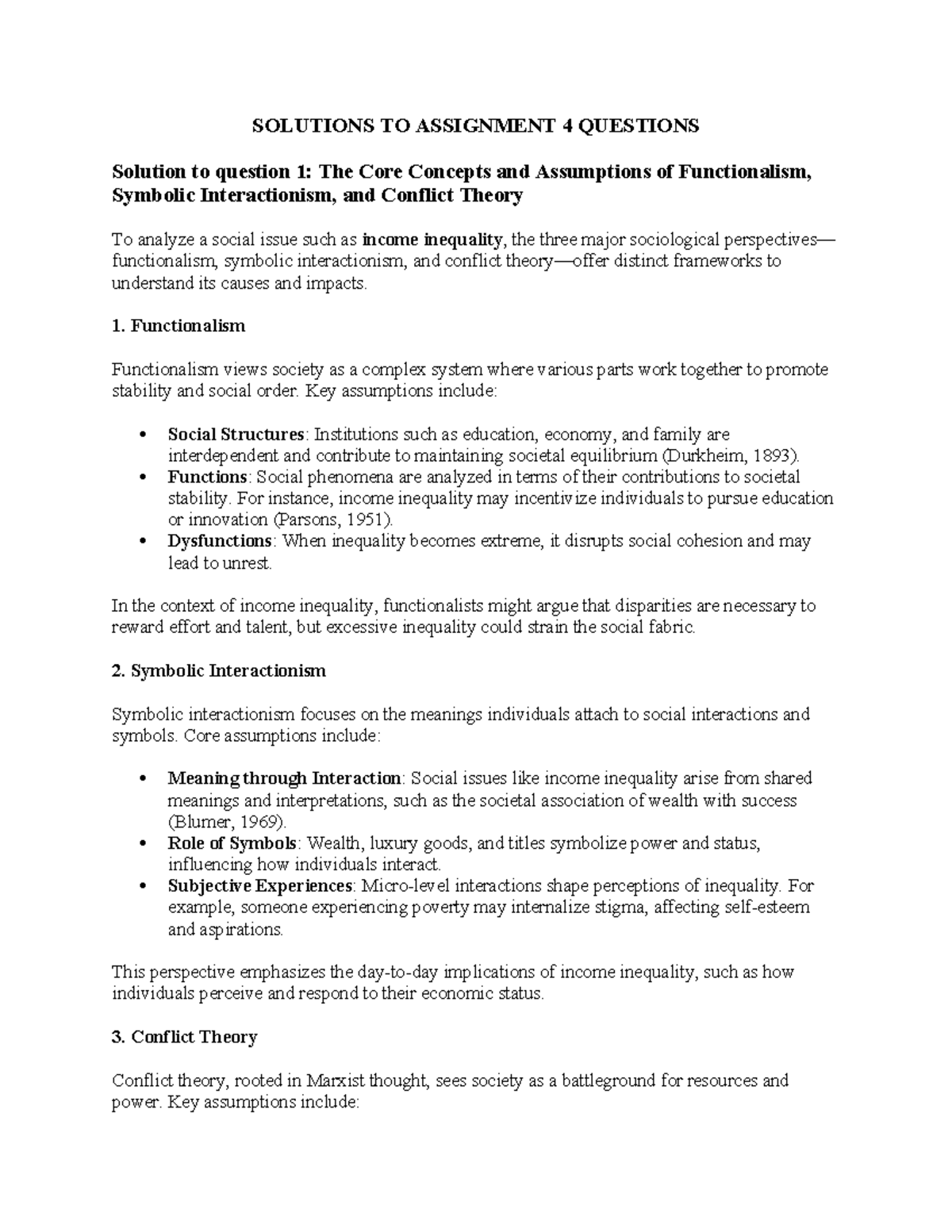 Solutions TO 4TH Assignment Questions - SOLUTIONS TO ASSIGNMENT 4 ...