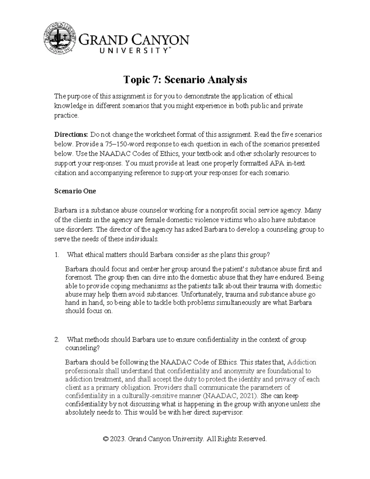 PCN 505 Final Paper - Exploring Counseling Ethical Boundaries - Studocu