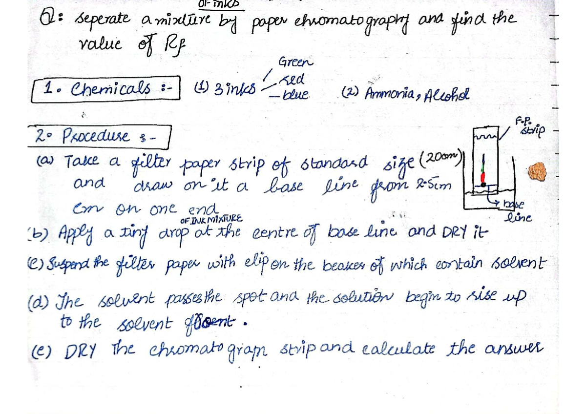 Chemistry Practical (70137): Physical Experiments and Procedures - Studocu