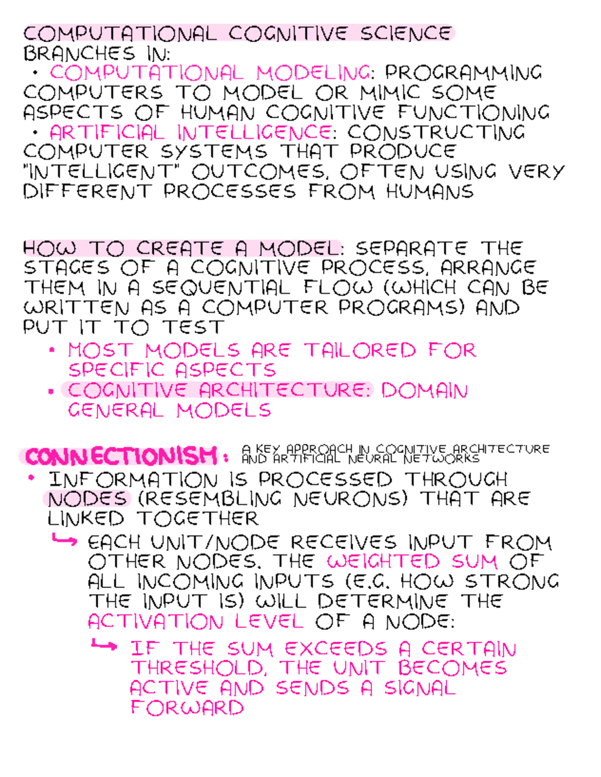 Cognitive Psychology - Chapter 1: Computational Cognitive Science ...