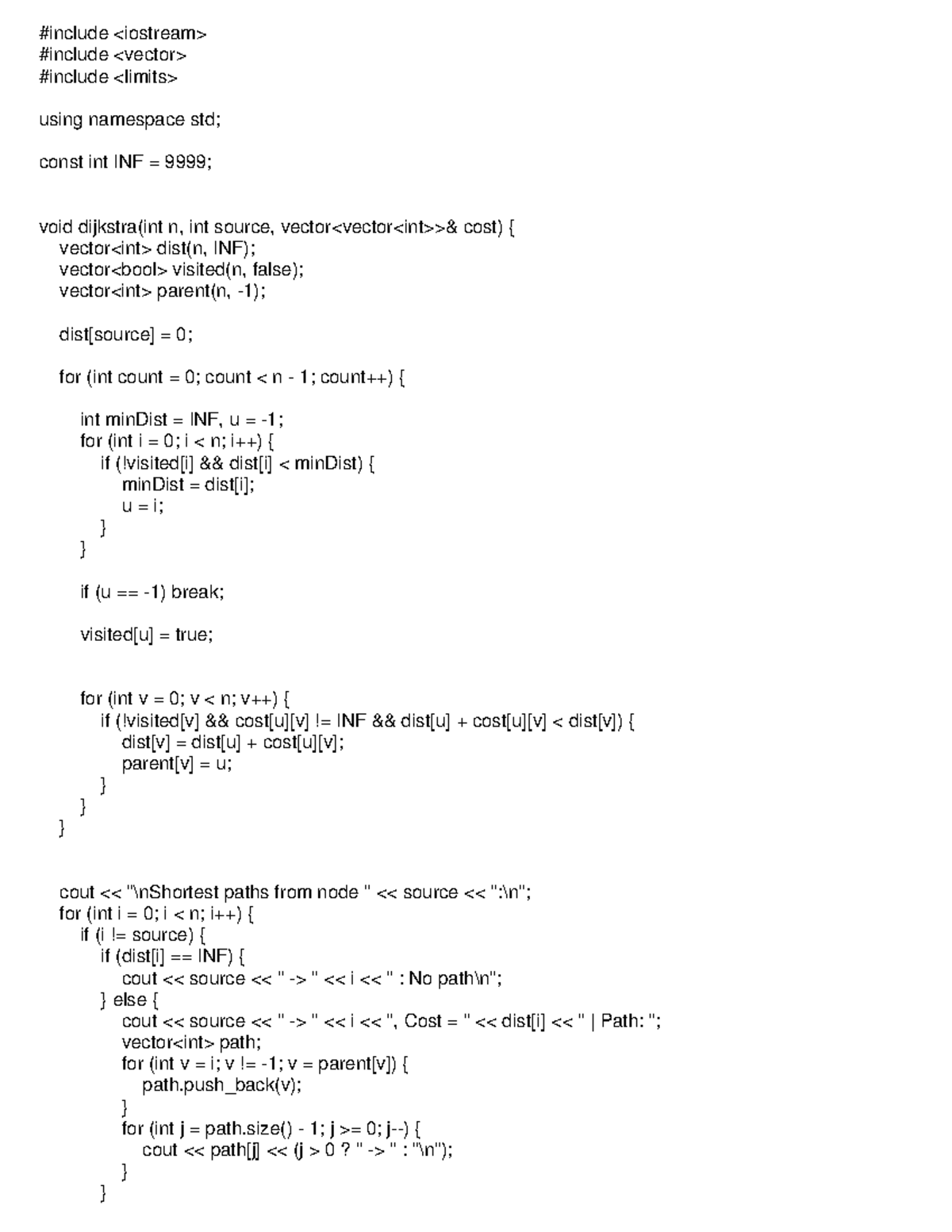 Dijkstra's Algorithm Overview - BCS401 - Studocu