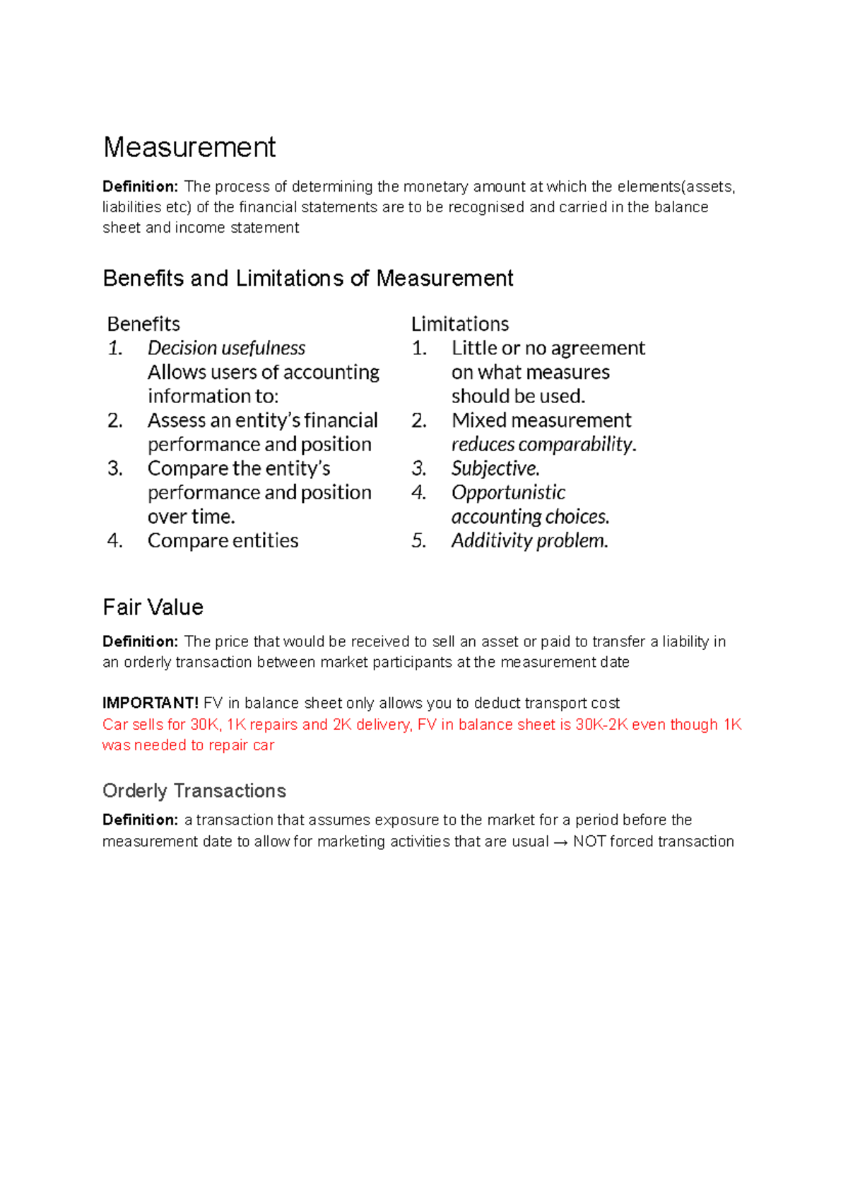 Lecture 3 - Measurement: Fair Value and Its Implications in Finance ...