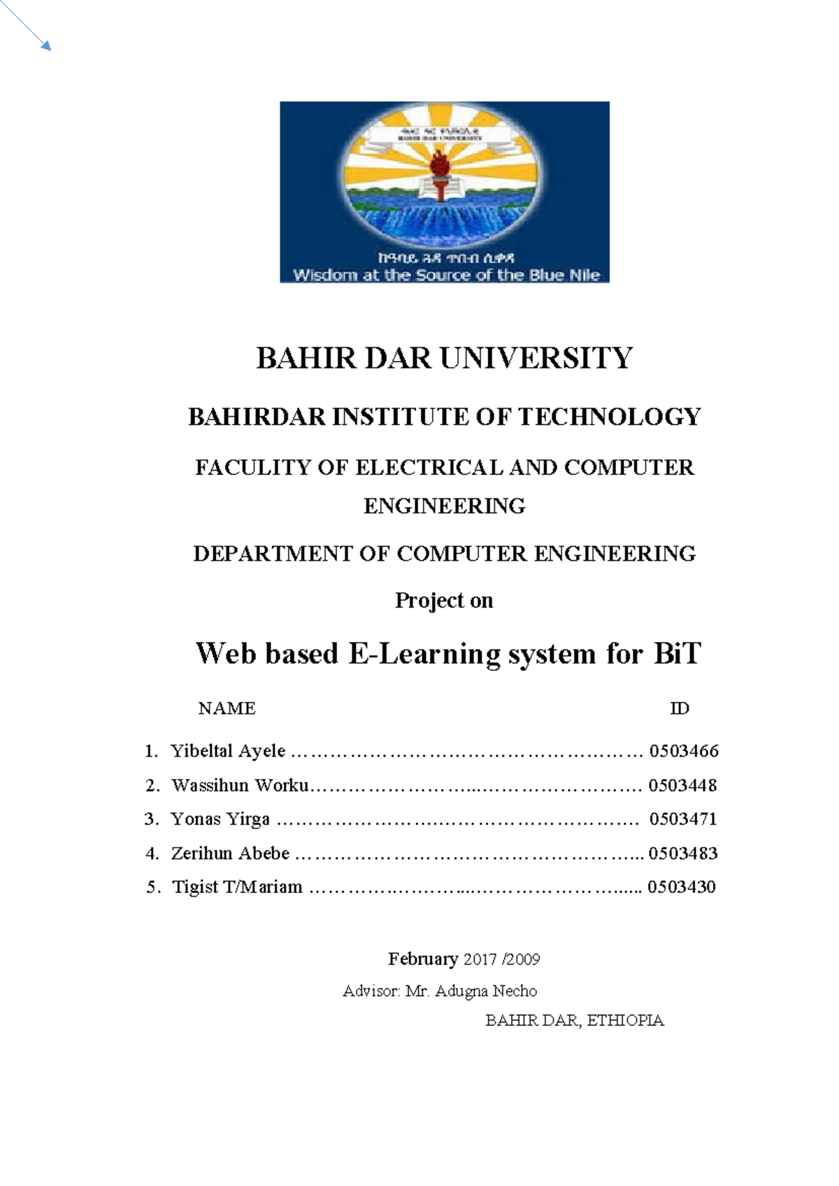 Web-Based System Project for BiT: Final Year Report (CENG 050) - Studocu